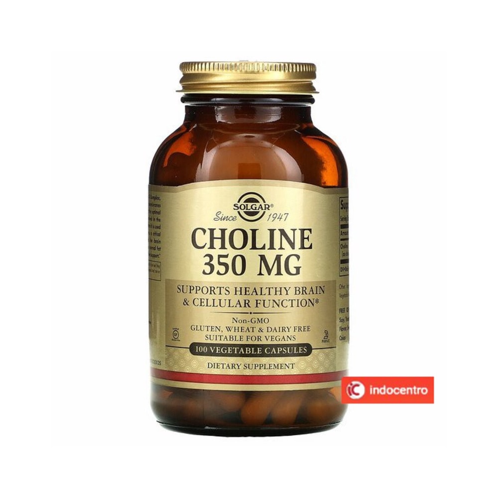 Solgar Choline 350mg 100 Vegetable Capsule