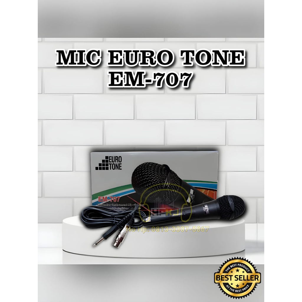 MIC MICROPHONE EURO TONE EM-707 mic EUROTONE EM 707