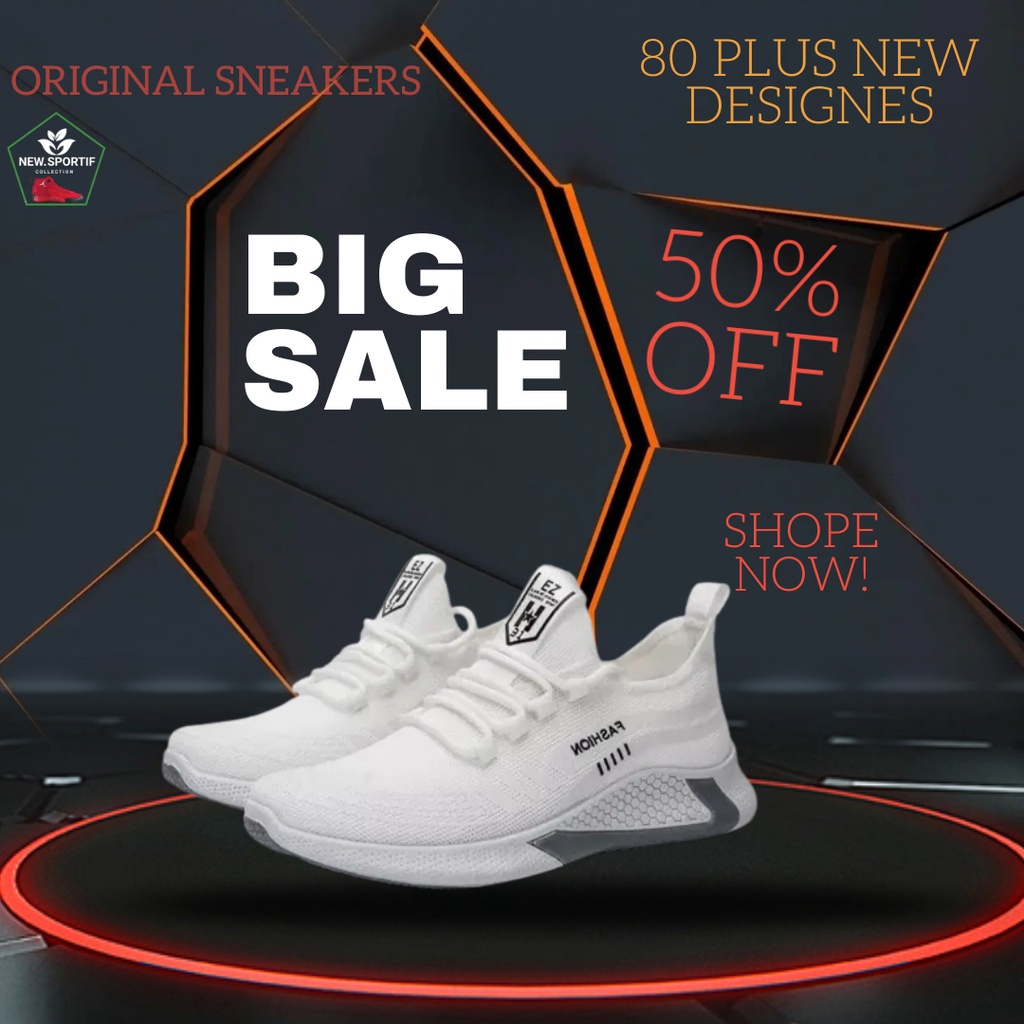 Sneakers Larocking Sneaker Cowok Kasual Sepatu Jalan Pria Remaja Keren Original BG-859