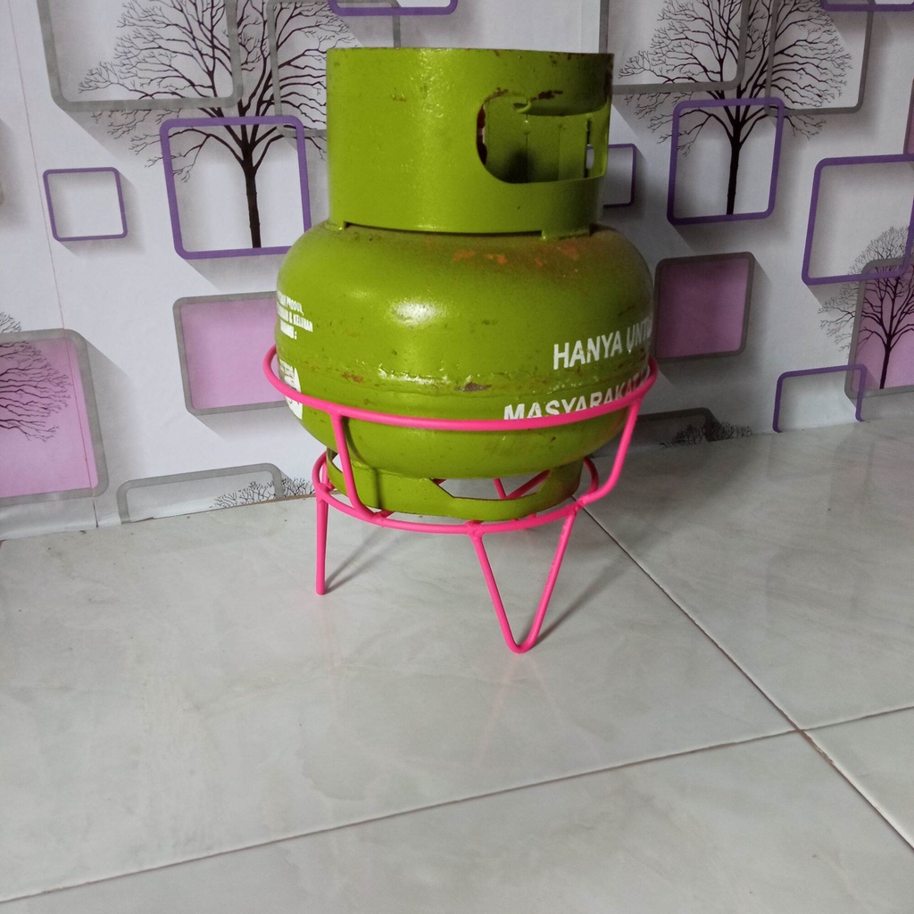 rak tabung gas 3 kg cantik warna pink - Hebat Garden