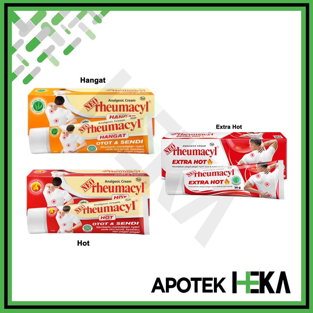 Neo Rheumacyl Cream Hot/Hangat Krim 30 ml Meredakan Nyeri Otot Sendi (SEMARANG)