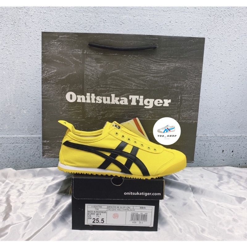 Sepatu Onitsuka Slip On Kill Bill / Yellow Black