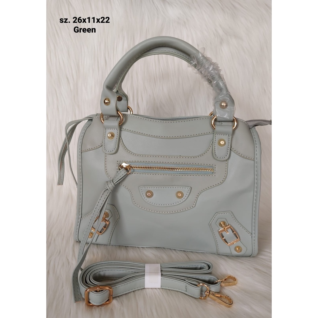 Tas wanita BALEN  CITY metallic edge import premium