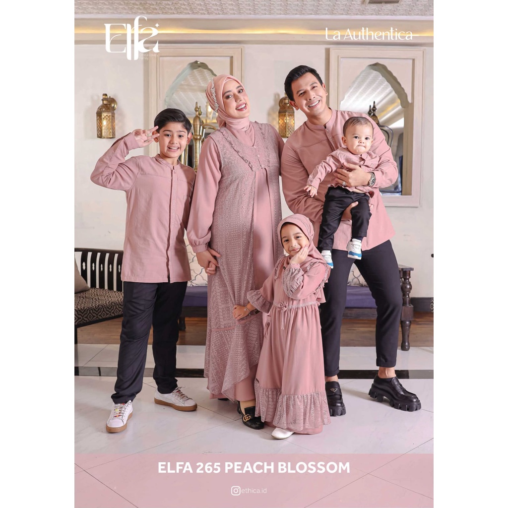 [ SALE ] SARIMBIT 2023 ETHICA ELFA 265 PEACH BLOSSOM FAIRUZ SONNY KING FAAZ KOKO AYAH ANAK GAMIS IBU