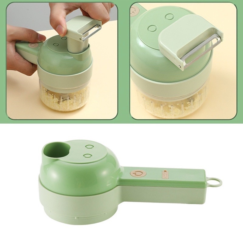 # HJ # Blender Sayur 4 in 1 Model Genggam / Set Pemotong Sayur 4IN 1 multifungsi tanpa kabel mini chopper