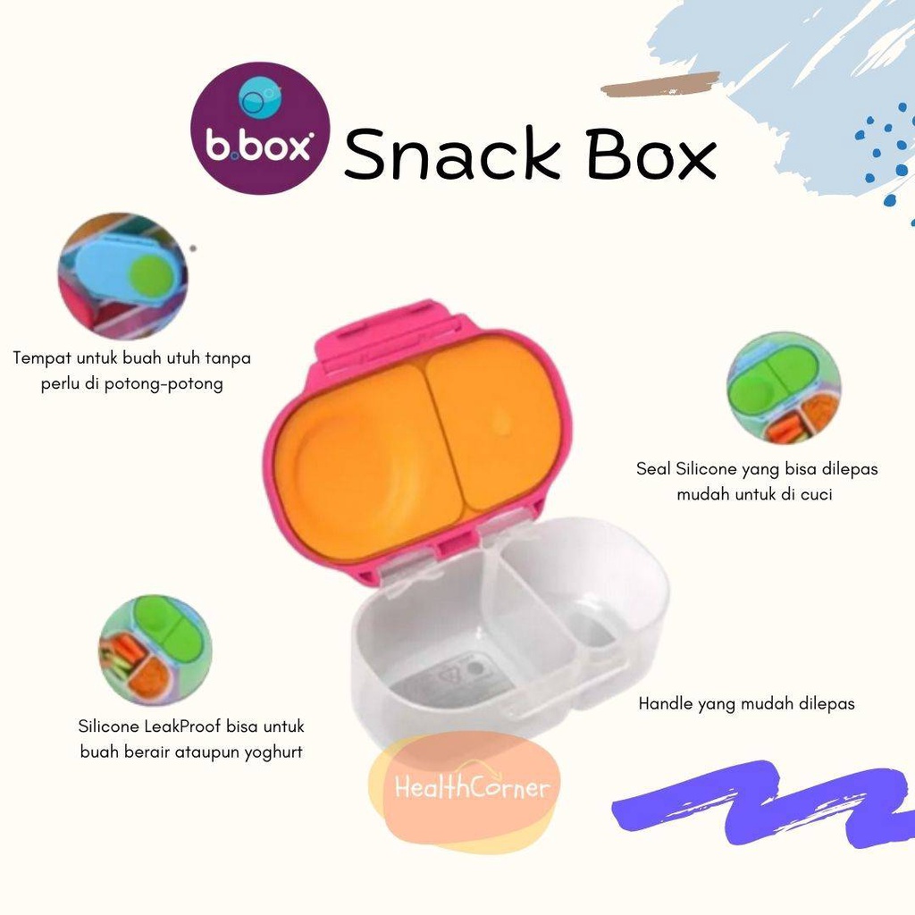 BBOX Snack Box - Lunchbox B BOX Kids Snack Containers Bento Kotak Bekal Tempat Makan Anak Leakproof