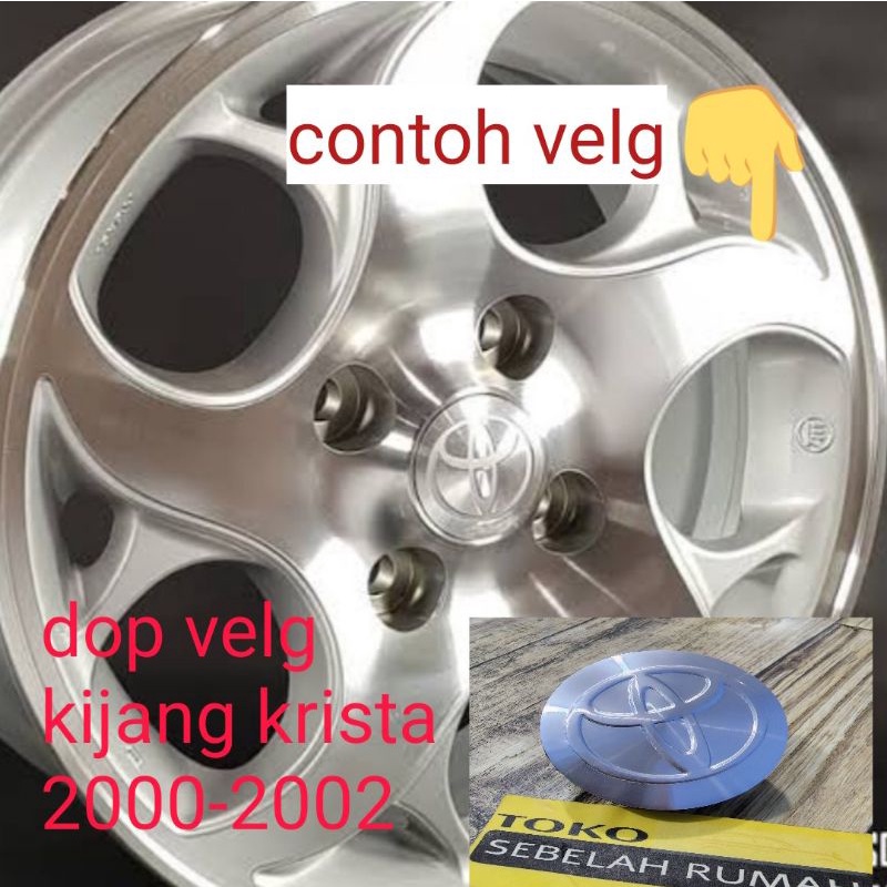 New tutup velg dop roda 6cm kijang krista 2000-2002 1pcs Original