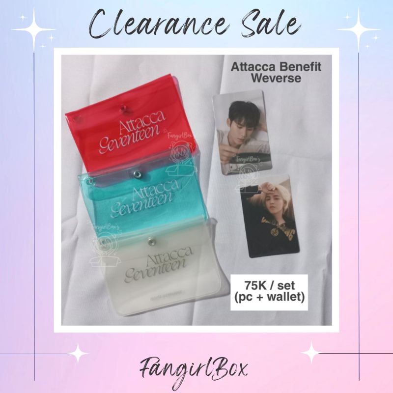 CLEARANCE SALE READYSTOCK SEVENTEEN ATTACCA ALBUM - WEVERSE/YES24 BENEFIT PHOTOCARD WALLET WONWOO JE
