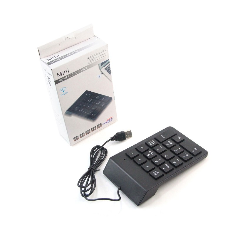 PROMO KEYBOARD MINI SUPER SLIM NUMERIC KEYPAD WIRED 18 TOMBOL PAKAI KABEL HIGH QUALITY