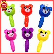 GOS - E309 - Mainan Rattle Bayi Puffer Ball Lampu Menyala Berbunyi Lucu