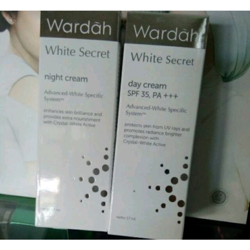 Wardah White Crystal Secret Day / Night Cream 17ml Tampa kotak