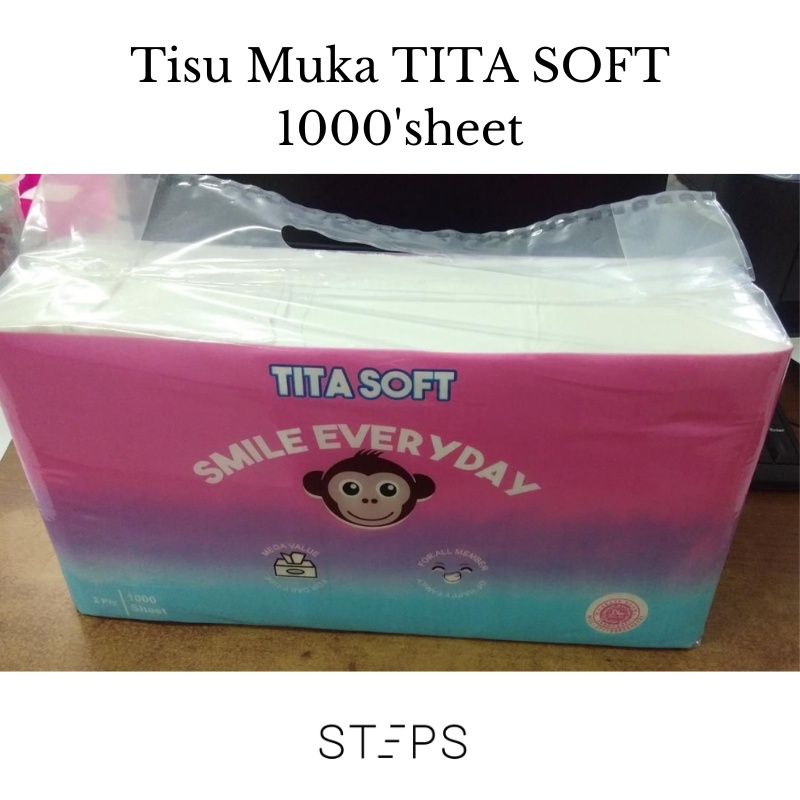 Tisu Wajah Tisu muka Tita Soft 1000's / Tissue facial 1000'Sheet Tita Soft