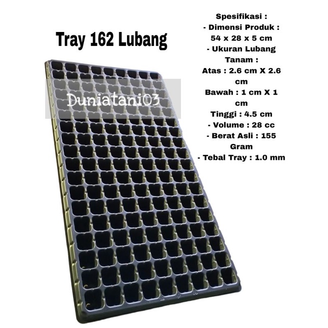 Pot Tray Semai Tempat Semai Bibit Lubang 162 Kualitas Bagus Tebal