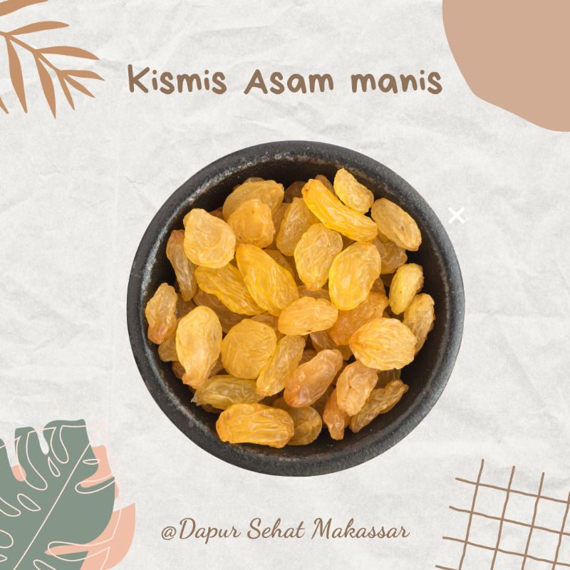 MAKASSAR Kismis premium 1kg 500gr asam manis mutiara raisins enak fresh khas arab mpasi kaya nutrisi oleh oleh haji dan umrah