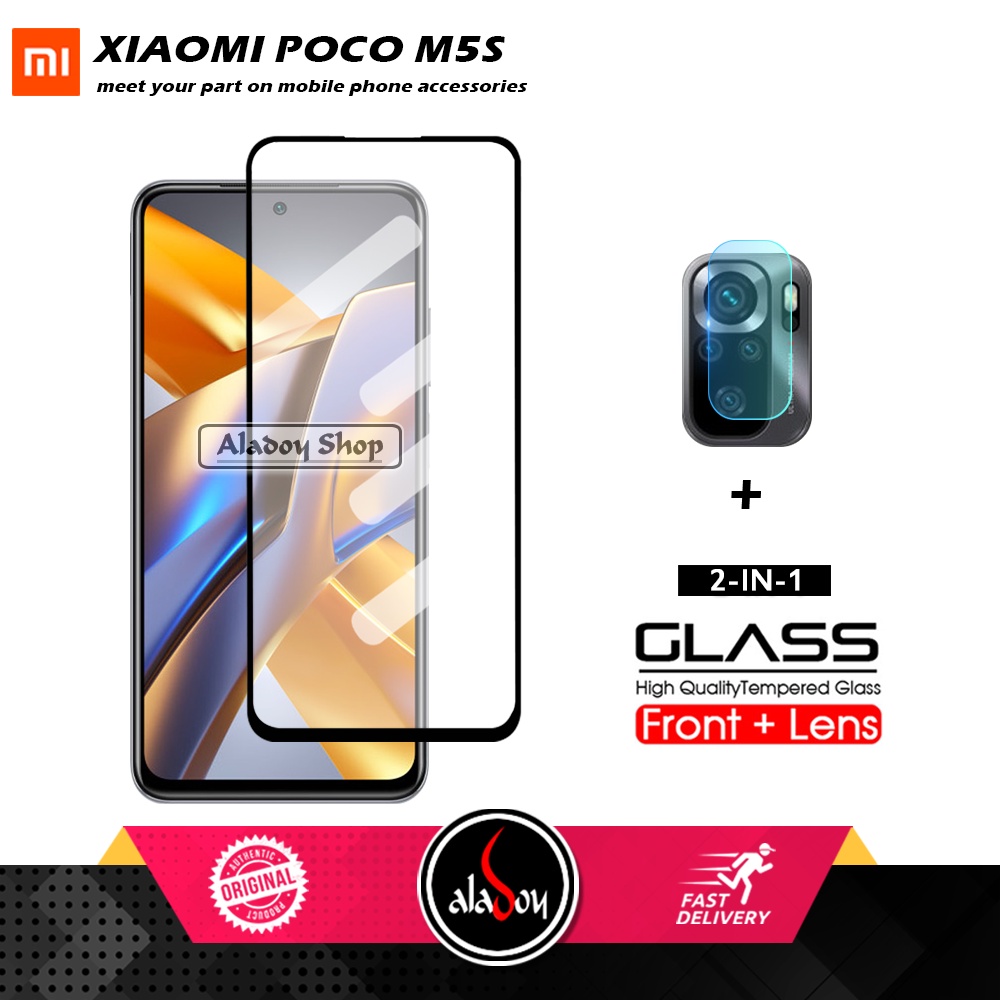 PAKET Tempered Glass Layar Xiaomi Poco M5S Free Tempered Glass Camera