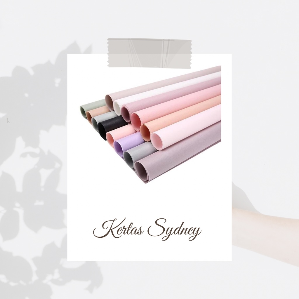 

[1PACK ISI 38 LEMBAR] KERTAS SYDNEY KOREAN WRAPPING PAPER BOUQUET, PELAPIS SEPATU, PEMBUNGKUS KUE TART