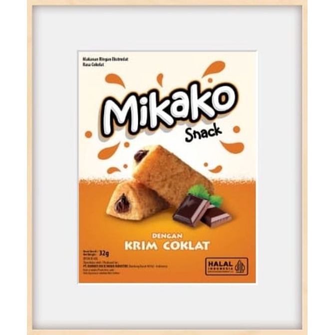 NEW PRODUK!!  MIKAKO SNACK PIRAMID STRAW | COKLAT | VANILA 30 GR