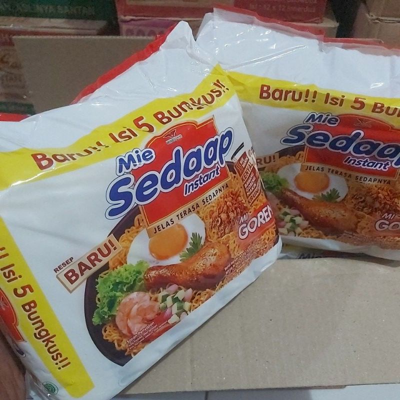 SEDAAP Mie instant Goreng isi 5bag 90gram