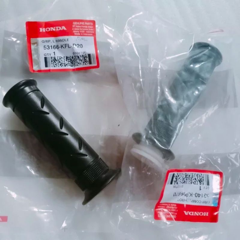 Handfat/handgrip sarung stang +pipa gas honda supra X 125 Karburator ori AHM