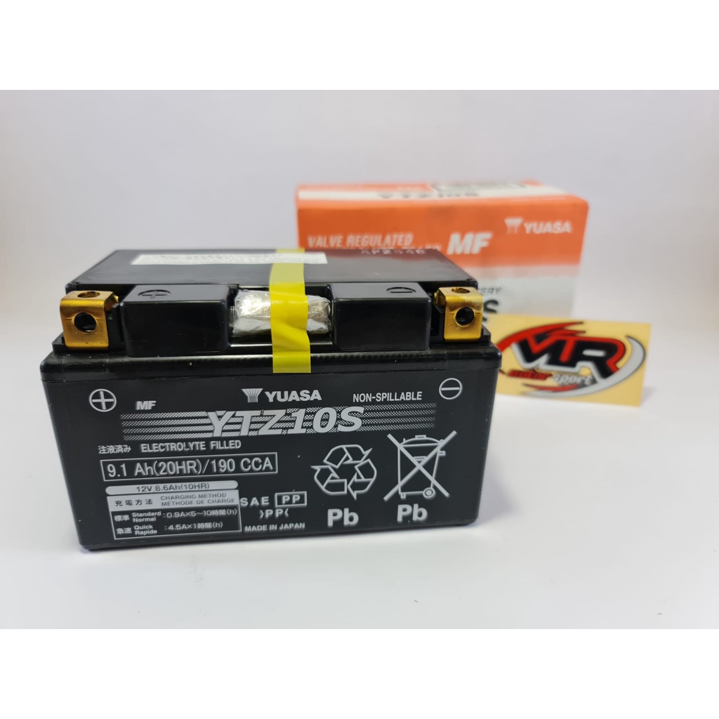 aki accu yuasa ytz10s jepang