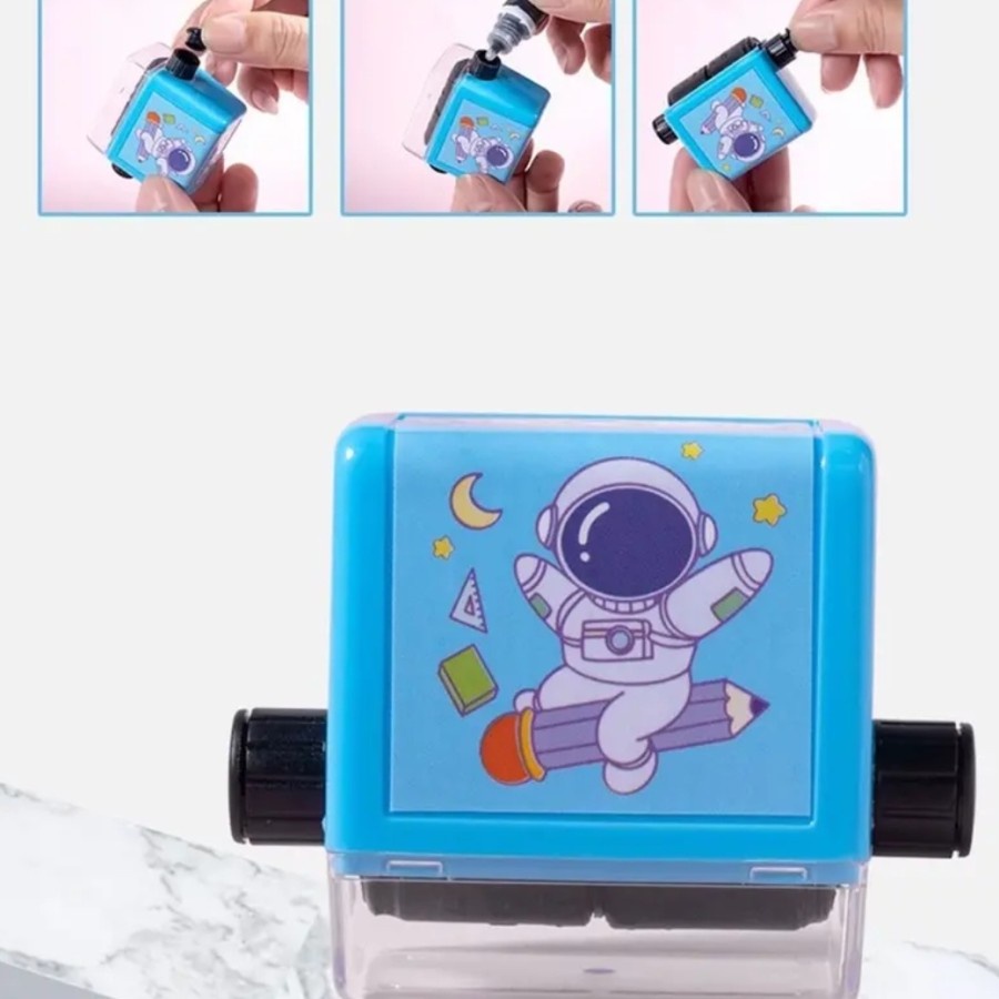 Stempel soal matematika - stamp roller belaiar matematika - satuan