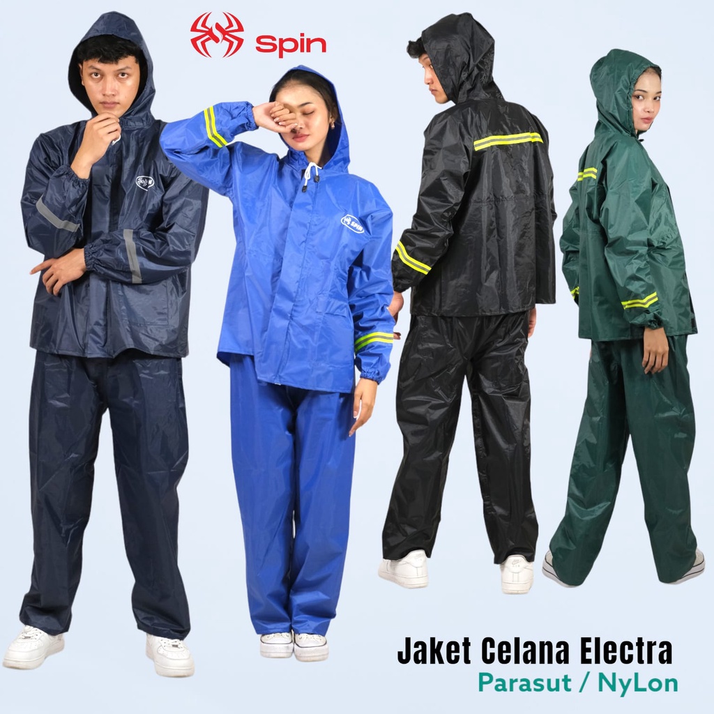 Jas Hujan Jaket Celana Spin Electra