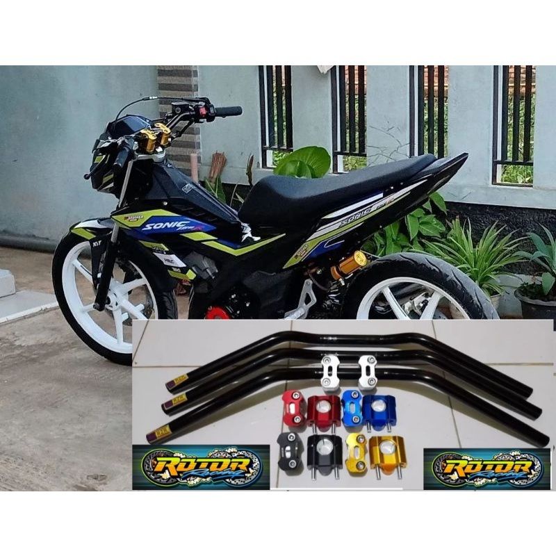 Stang rzr roadrace honda sonic 150 r plus raiser dudukan cnc universal