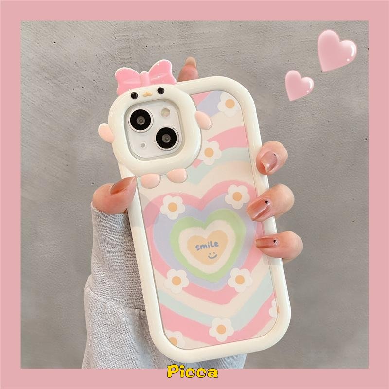 Soft Case Desain Bunga Senyum Hati 3D Untuk Redmi 9T 9A 9C 10C 10A 9C NFC PO CO M3