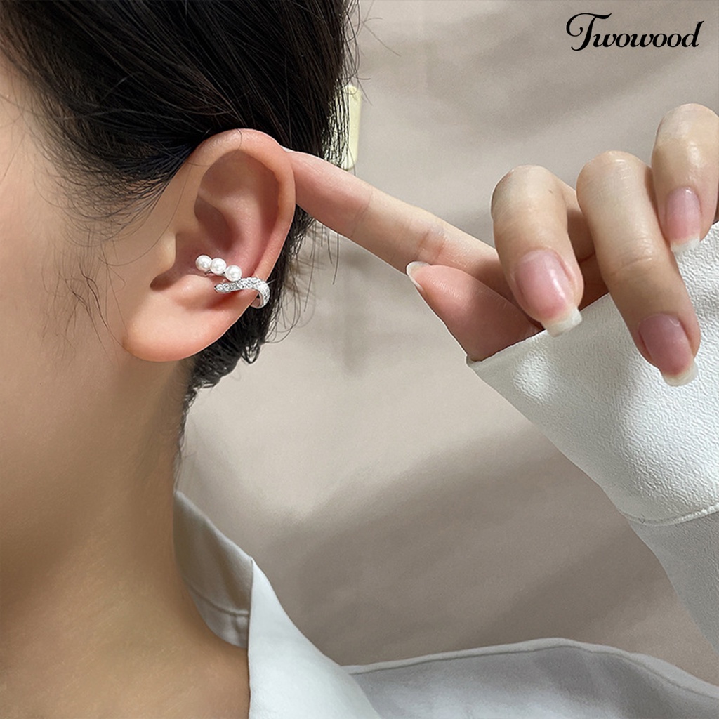 1pc Anting Klip Gaya Elegan Untuk Kencan