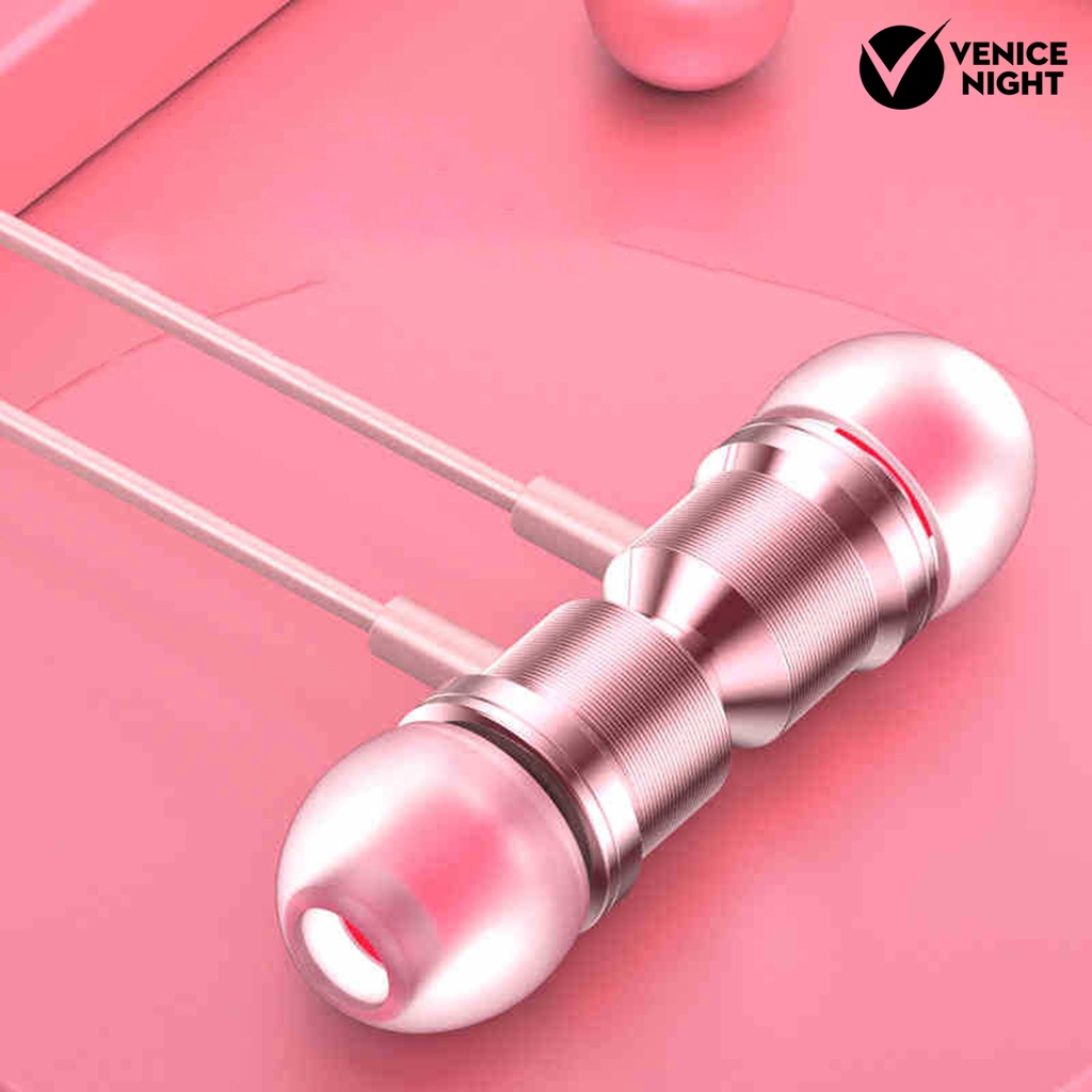 (VNEP) (Berkabel) ic 3.5mm In-ear Heavy Bass Stereo Sport Earphone dengan Mikrofon