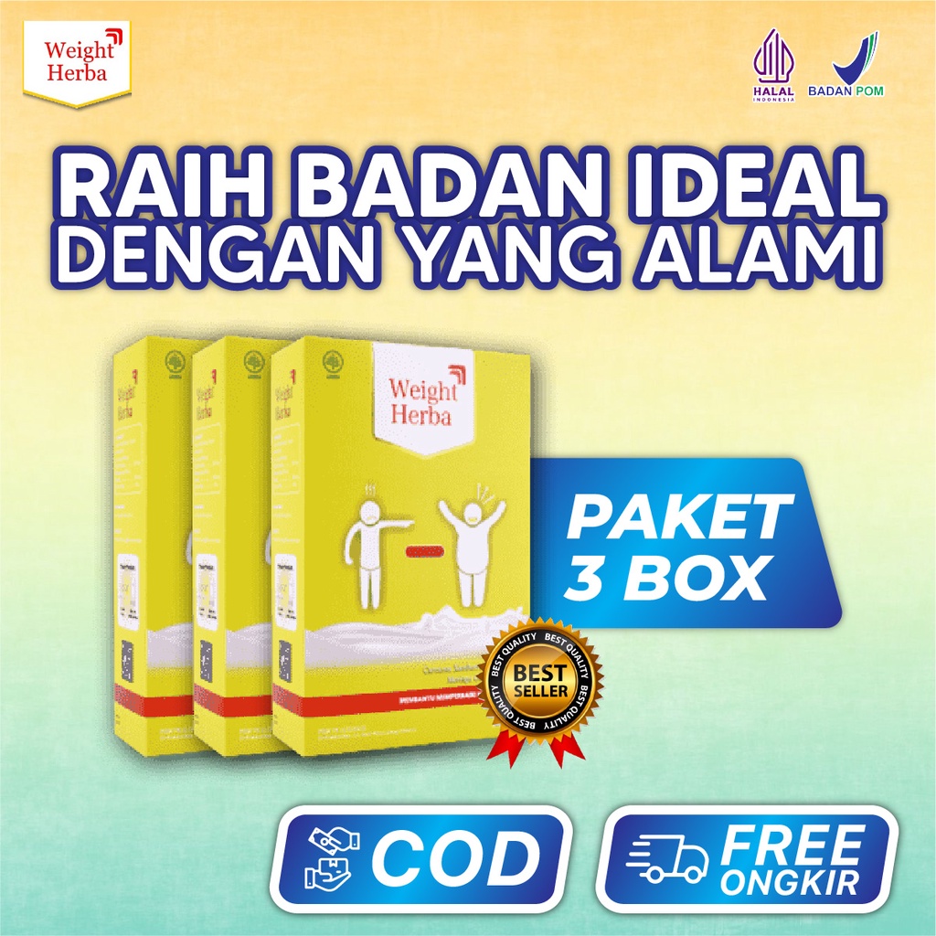 

Weight Herba 3 Box Susu Etawa Bubuk Menambah Nafsu Makan & Tingkatkan Berat Badan Secara Signifikan Halal BPOM bisa COD Isi 200 gr