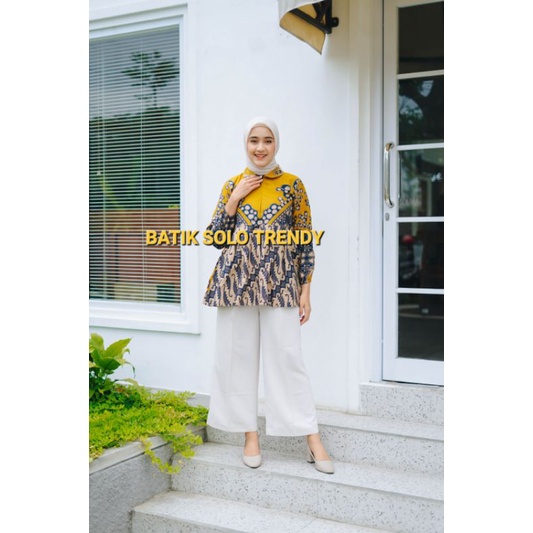 BLOUSE BATIK DRESS TUNIK BUSUI WANITA BATIK KAIN KATUN HALUS LAPIS FURING / TRIKOT MURAH