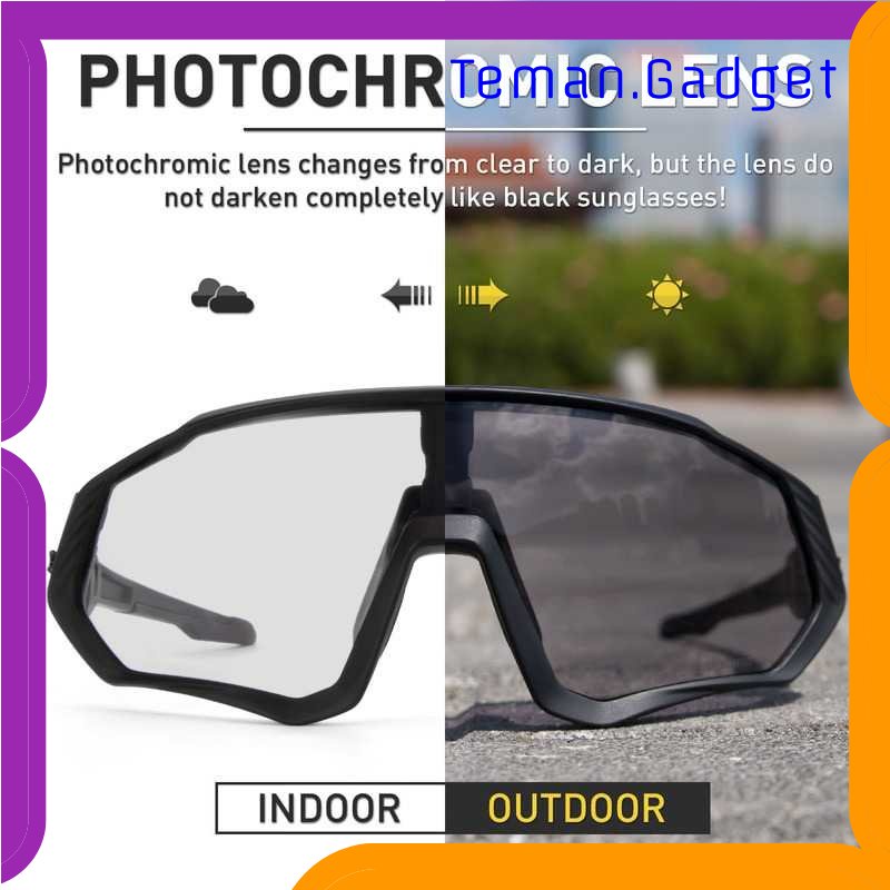 TG-SPD SCVCN Kacamata Sepeda Lensa Photochromic Full Frame - TR-90