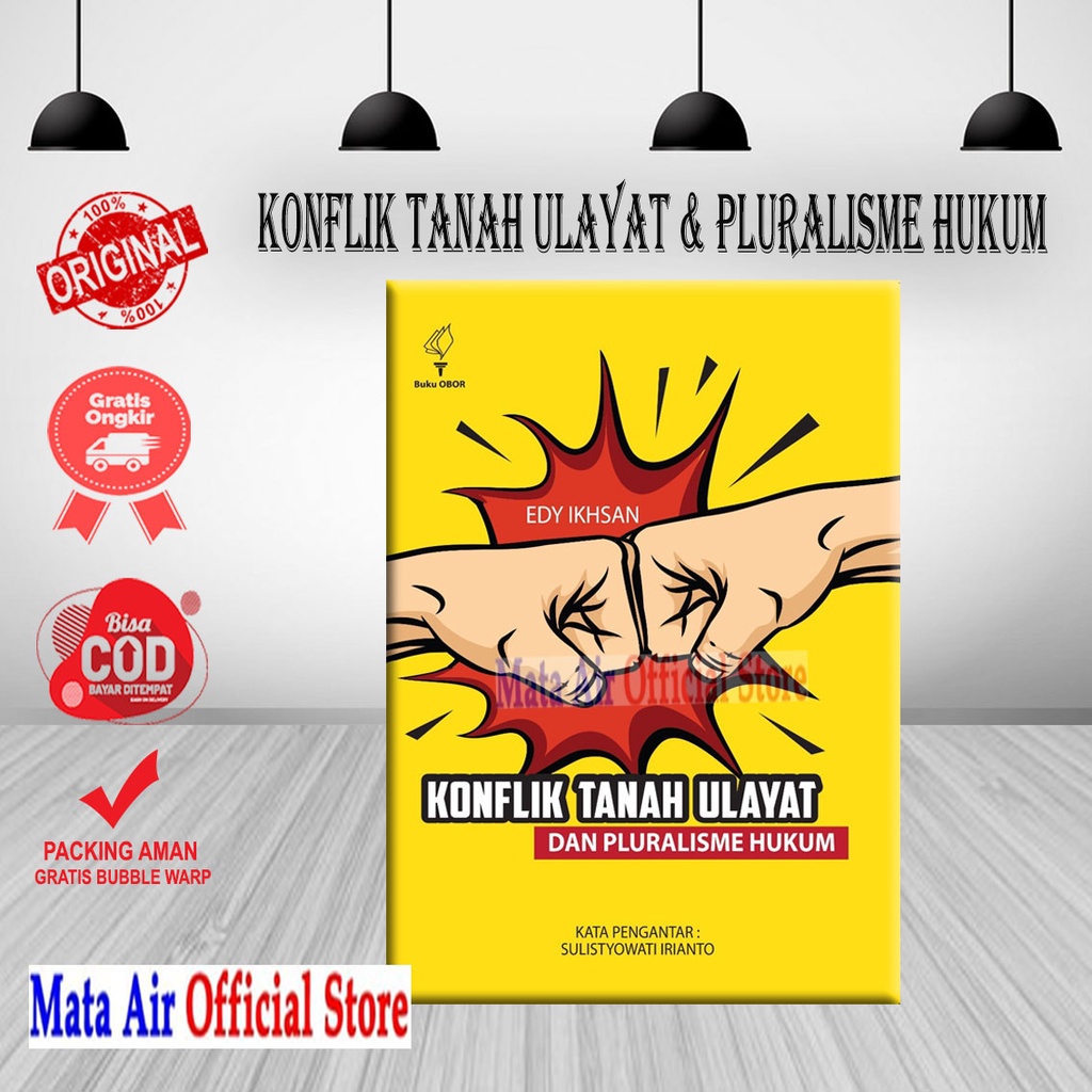 BEST SELLER ORIGINAL KONFLIK TANAH ULAYAT & PLURALISME HUKUM - EDY IKHSAN BUKU OBOR