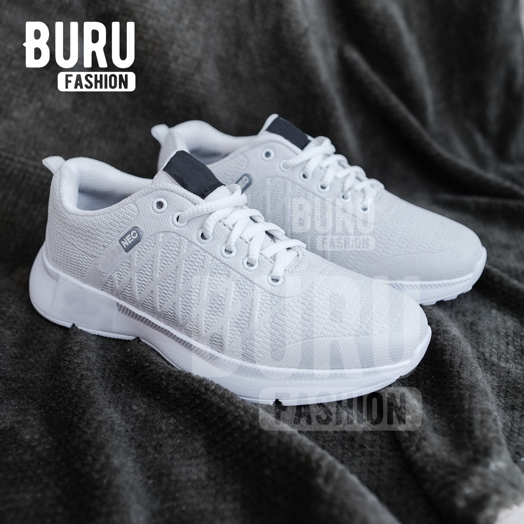 Sepatu sneakers putih wanita pria ADS NEO Sepatu olahraga putih - sepatu pria wanita - Jogging santa
