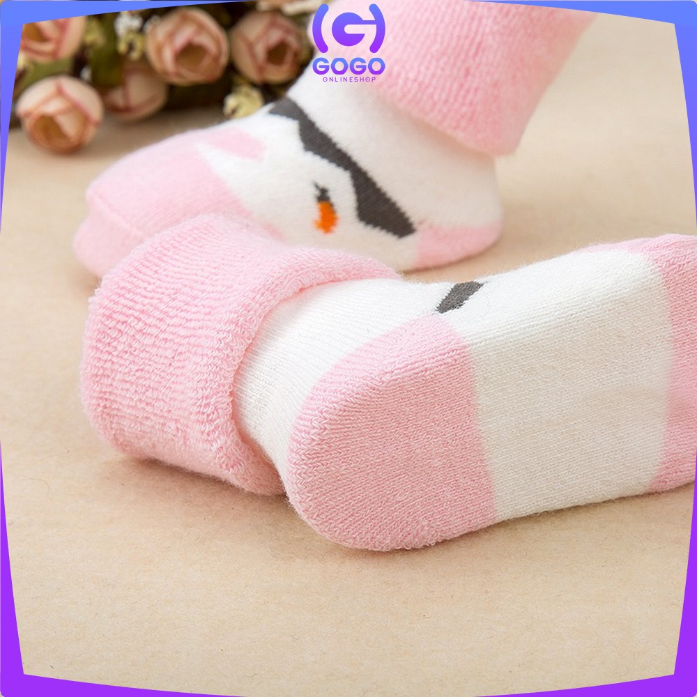 GOGO-P4 Kaos Kaki Anak Bayi Lucu Bahan Katun Kaus Kaki Prewalker Fashion Bayi Unisex Murah Import