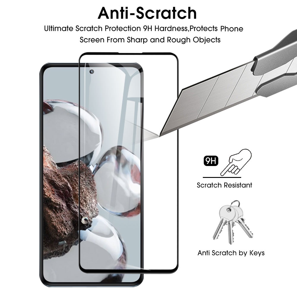 Pelindung Layar Tempered Glass HD Anti Sidik Jari / Gores / Pecah Untuk Xiaomi 12T / 12T Pro