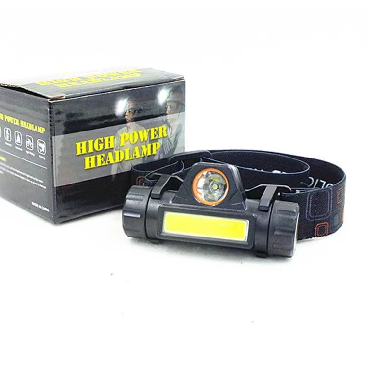Senter Kepala Mini Head Lamp Led COB Rechargeable Plus Magnet 101 - YS Shop