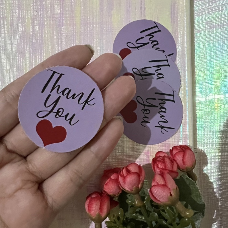 

label thank you 4cm stiker thank you