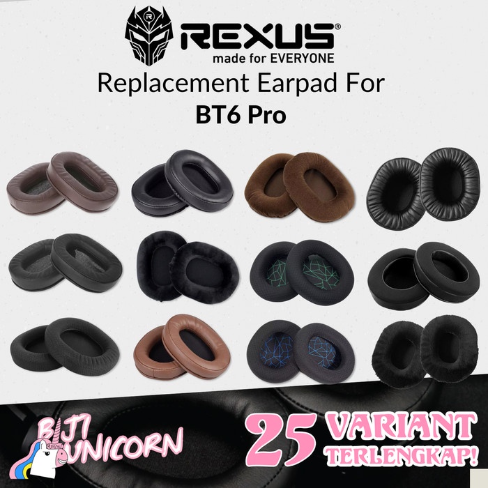 Earpad Earcup Ear Cushion Rexus BT6 Pro BT 6 BT-6 Bantalan Busa Foam P