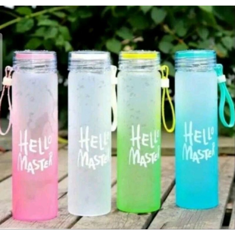 BOTOL MINUM KACA HELLO MASTER 400ml