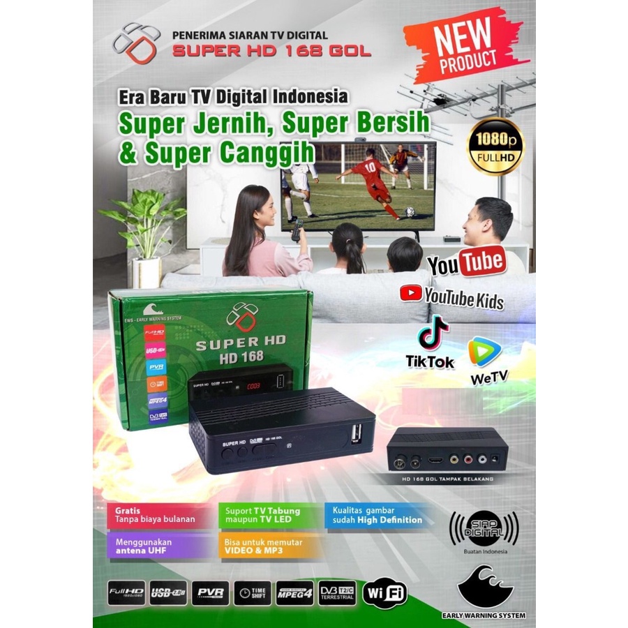 SET TOP BOX  DVB T2  MENANGKAP SIARAN DIGITAL Terrestial Receiver Bisa Youtube