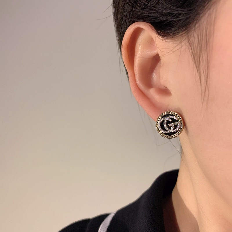 Anting Tusuk Sterling Silver 925 Model Alfabet Coco Gaya Korea Untuk Wanita