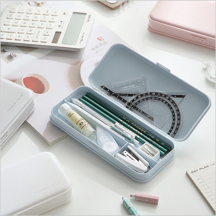 

1pc Waterproof Pp Multifunctional Pencil Cases Kawaii Stationery School Supplies Student Bag Matte S