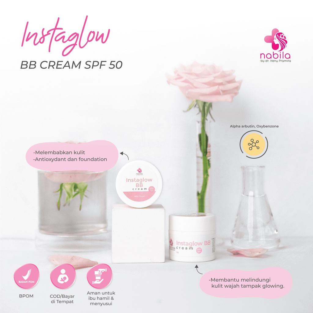 INSTAGLOW BB CREAM SPF 50 | NABILA | NABILA SKINCARE | NABILASKINCARE