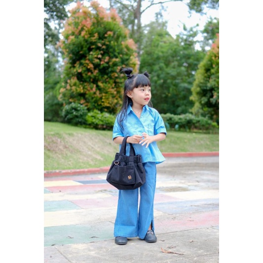 Kala Crop Kids by Keenanthi / Kemeja Crop Anak / Crop Anak / Atasan Crop Anak