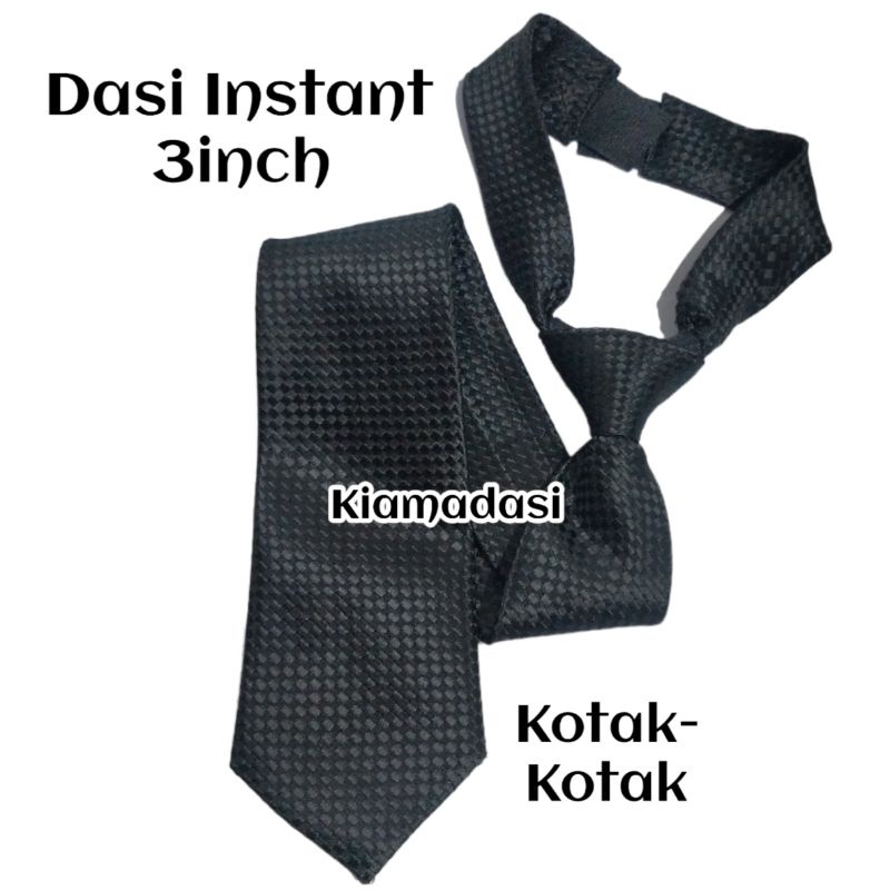 Dasi Pria Motif Salur Warna Hitam Ukuran 2 inch Dan 3 Inch