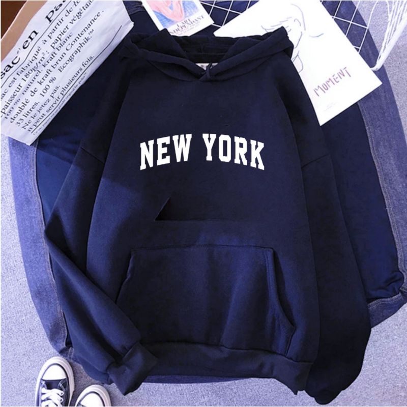 Hoodie Jumper Pria Wanita Dewasa NEW YORK