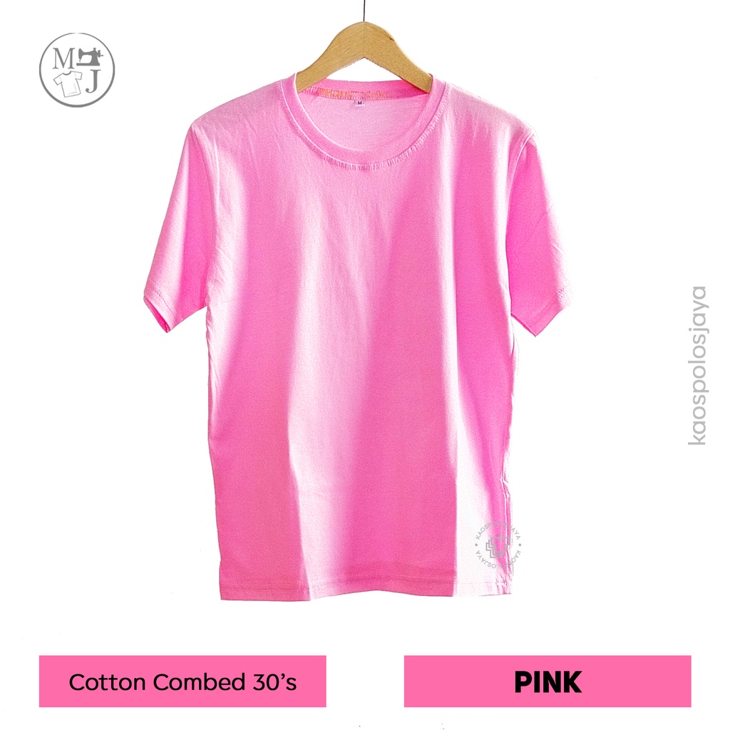 KAOS POLOS PINK/ KAOS POLOS COTTON COMBED 30S PINK/ KAOS PREMIUM