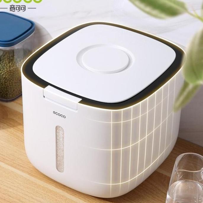 RQ330 ECOCO AUTOMATIC OPENING RICE BUCKET SMALL - TEMPAT BERAS ANTI KU FG54R5R